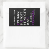 Ich werde ... Fibro-rechteckige Aufkleber schlagen (Tasche)