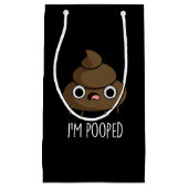 Ich werde Funny Poo Pun Dark BG Gekackt Kleine Geschenktüte (Vorderseite)