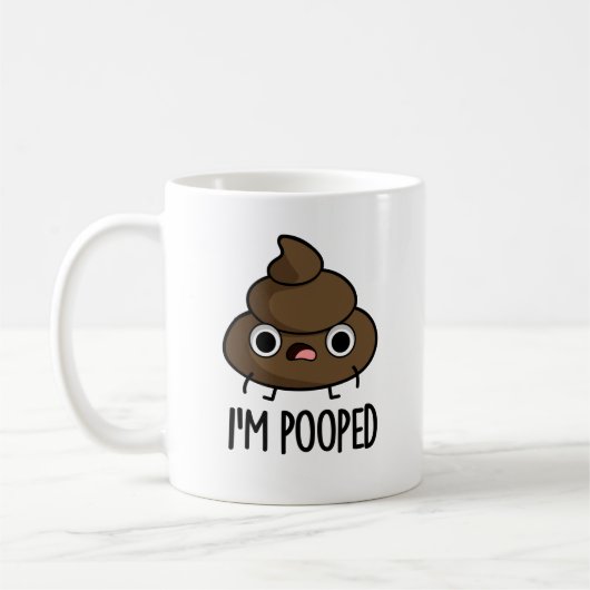 Ich werde Funny Poo Pun Gekackt Kaffeetasse (Links)