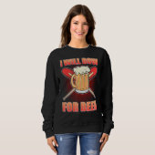 Ich werde für Bier rudern Rudern Ruderer Sweatshirt (Vorne ganz)