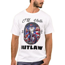 Ich werde für das Outlaw Motorrad Uncle Sam t-sh s