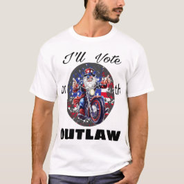 Ich werde für das Outlaw Motorrad Uncle Sam t-sh s T-Shirt