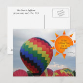 Ich werde für dich beten postkarte (Vorne/Hinten)