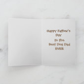 Ich werde für die beste Vater-Karte gerettet Karte (Innenseite)