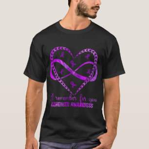 Ich werde für Sie daran denken Alzheimer-Bewusstse T-Shirt