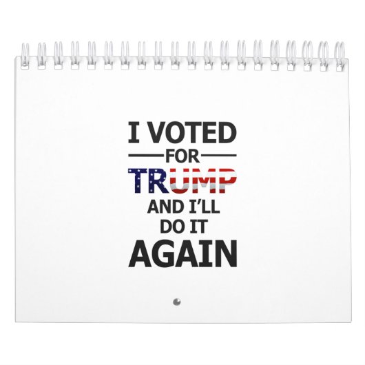 Ich werde für Trump stimmen Kalender (Titelbild)