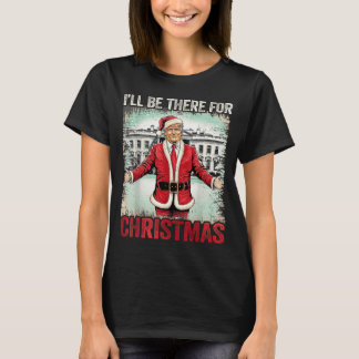Ich werde für Weihnachten lustiger Weihnachtsmann T-Shirt