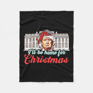 Ich werde für Weihnachten Weihnachten Weihnachtsma Fleecedecke