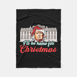 Ich werde für Weihnachten Weihnachten Weihnachtsma Fleecedecke