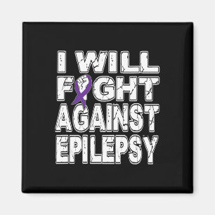 Ich werde gegen Epilepsie kämpfen November Bewusst Magnet