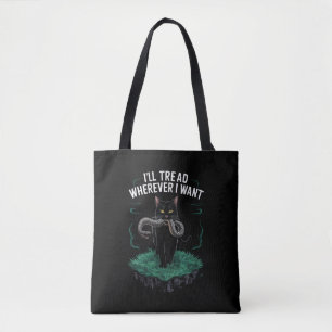 Ich werde gehen, wohin ich will Lustiger Katzenlie Tasche