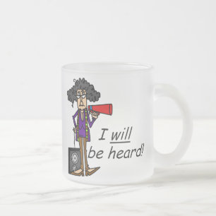 ICH WERDE gehört Mattglastasse