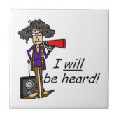 Ich werde gehört werden fliese (Vorderseite)