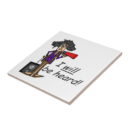 Ich werde gehört werden fliese (Seite)