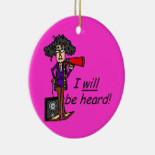 Ich werde gehört werden keramik ornament (Rechts)