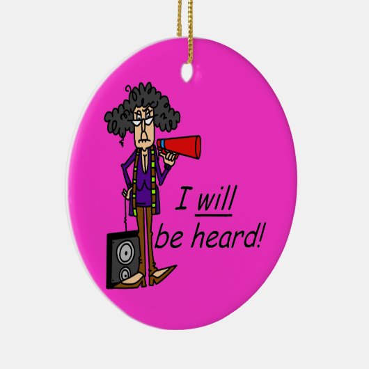 Ich werde gehört werden keramik ornament (Rechts)