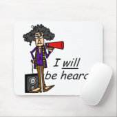 Ich werde gehört werden mousepad (Mit Mouse)