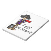 Ich werde gehört werden notizblock (Rotiert)