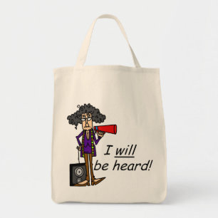 Ich werde gehört werden tragetasche