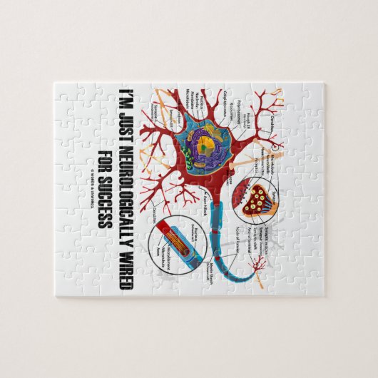 Ich werde gerade neurologisch für Erfolg Puzzle (Horizontal)