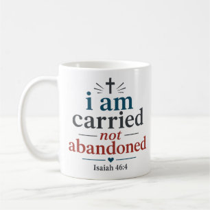 Ich werde getragen, nicht verlassen Biblische Wahr Kaffeetasse
