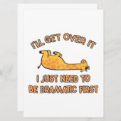 Ich werde Giraffe überwinden Save The Date (Vorne/Hinten)