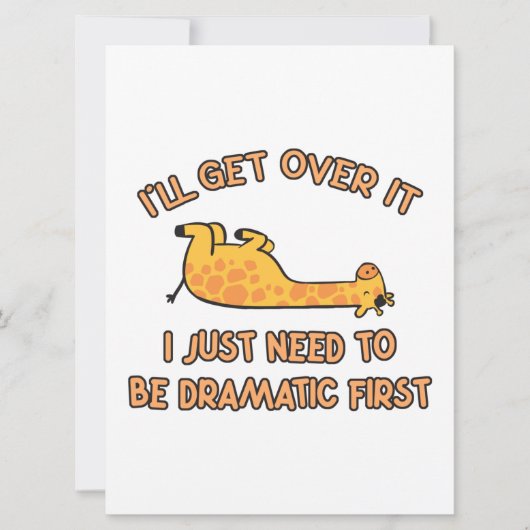 Ich werde Giraffe überwinden Save The Date (Vorderseite)