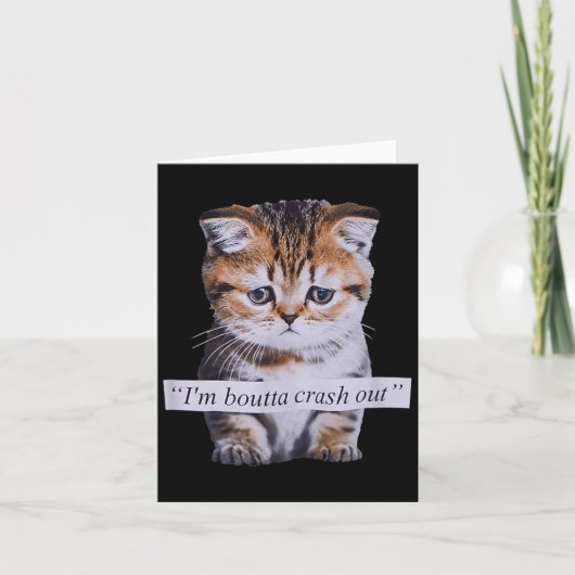 Ich werde gleich ausflippen Lustige Sarcasmus Zita Karte (Vorderseite)