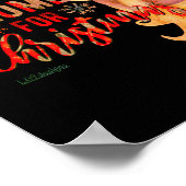 ICH WERDE GNOME FÜR CHRISTMAS lustige Weihnachten  Poster (Ecke)