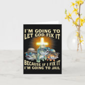 Ich werde Gott Fix-it Gelassen, denn wenn ich es r Karte (Gelbe Blume)