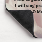 Ich werde Gott mit all meinem Heart Bible Verse lo Mousepad (Ecke)