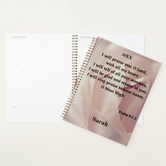 Ich werde Gott Psalm Bibel Verse loben Planer (Anzeige)