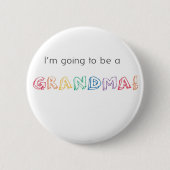 Ich werde GRANDMA! Button (Vorderseite)