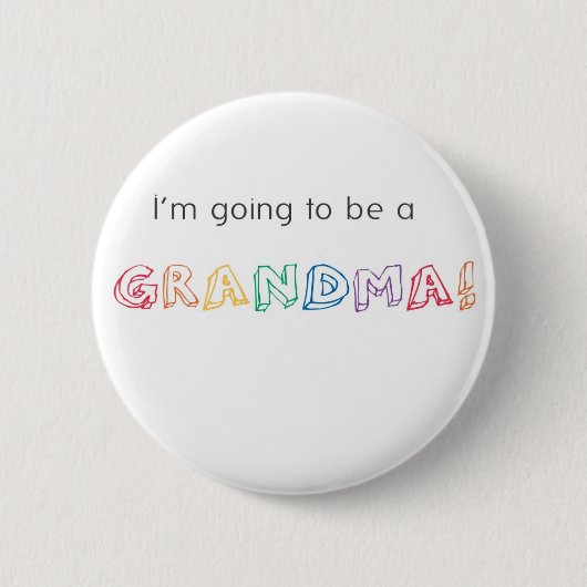 Ich werde GRANDMA! Button (Vorderseite)