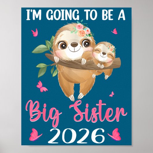 Ich werde große Schwester Schwangerschaft bekannt Poster (Vorne)