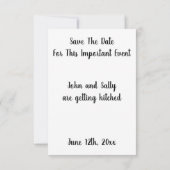 Ich werde heiraten (Rückseite)