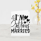 Ich werde heiraten Hochzeit Liebe Verlobt Bride Karte (Gelbe Blume)