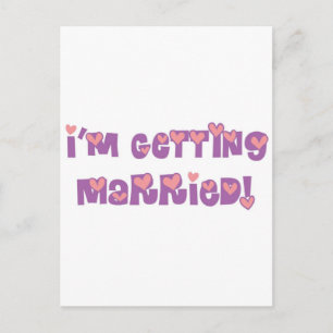 Ich werde heiraten postkarte