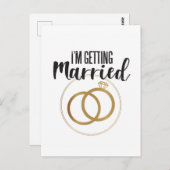 Ich werde heiraten postkarte (Vorne/Hinten)