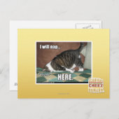 Ich werde hier Nickerchen machen Postkarte (Vorne/Hinten)