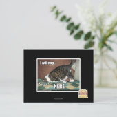 Ich werde hier Nickerchen machen Postkarte (Stehend Vorderseite)