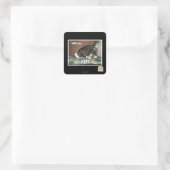 Ich werde hier Nickerchen machen Quadratischer Aufkleber (Tasche)