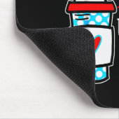 Ich werde hier oder dort Kaffee trinken Lustiger L Mousepad (Ecke)