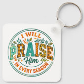 Ich werde ihn loben... schlüsselanhänger (Rückseite)