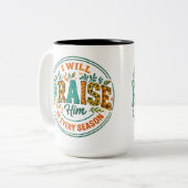 Ich werde ihn loben... zweifarbige tasse (Vorderseite Links)