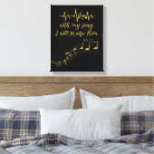 Ich werde ihn mit Song KJV Bible Verse loben Leinwanddruck (Insitu (Schlafzimmer))