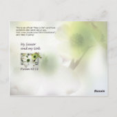 Ich werde ihn trotzdem loben postkarte (Rückseite)