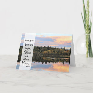 Ich werde Ihnen danken Lord - Blank Card Dankeskarte