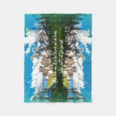 Ich werde Ihnen Erholung Bible Verse geben Fleecedecke (Vorderseite)