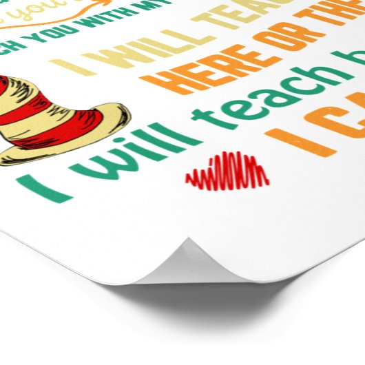 Ich werde Ihnen jetzt bei Zoom Funny Quarantine e Poster (Ecke)